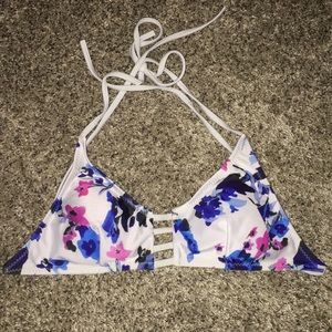 Floral swim top